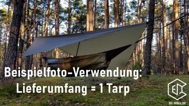 BUSHMEN®: ULTRALIGHT Tarp, 2x3, dark oliv